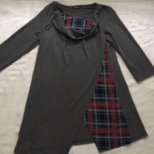 Plaid (nearly steampunk) winter-top